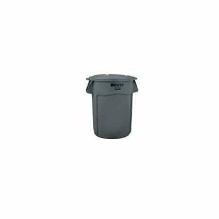 RUBBERMAID COMMERCIAL Lid Containr Vntd Gry 44G/167L FG264560GRAY